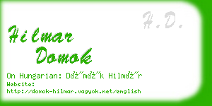 hilmar domok business card